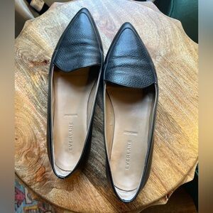 Everlane Black Leather Loafers for Women